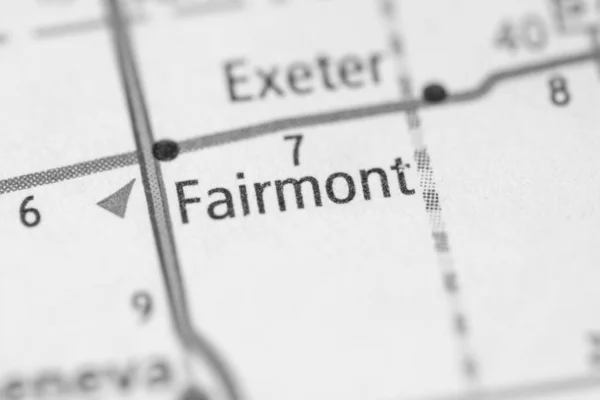 Fairmont Nebraska Mapa Usa — Stock fotografie