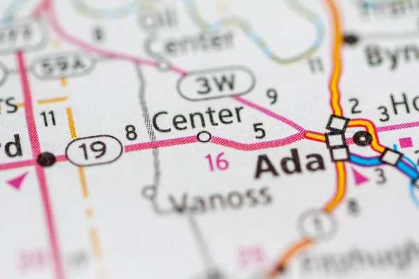 Centro Oklahoma Estados Unidos Concepto Geográfico Primer Plano — Foto de Stock