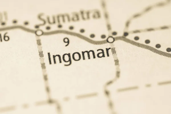 Ιγκόμαρ Μοντάνα Χάρτης Ηπα — Φωτογραφία Αρχείου