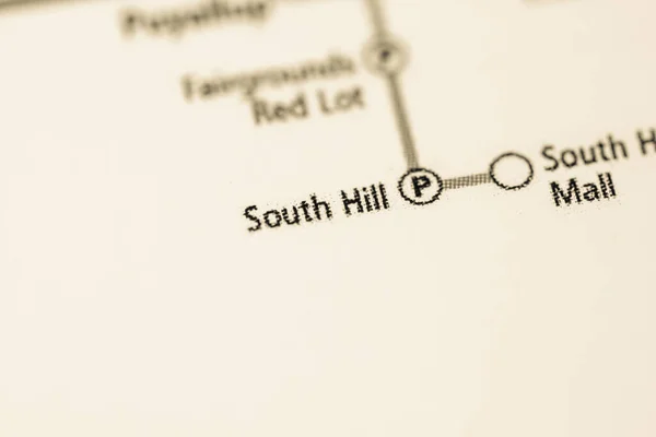 Estación South Hill Mapa Del Metro Seattle — Foto de Stock