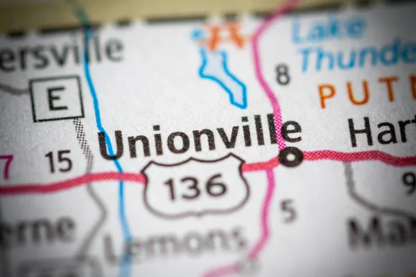 Unionville Misuri Mapa Usa — Foto de Stock