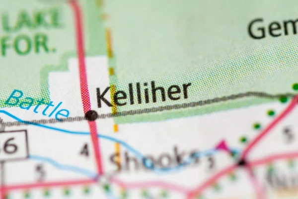 Kelliher Minnesota Abd Haritası — Stok fotoğraf