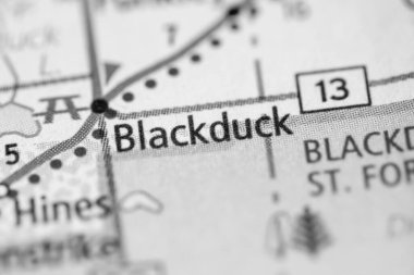 Blackduck. Minnesota. USA map clipart