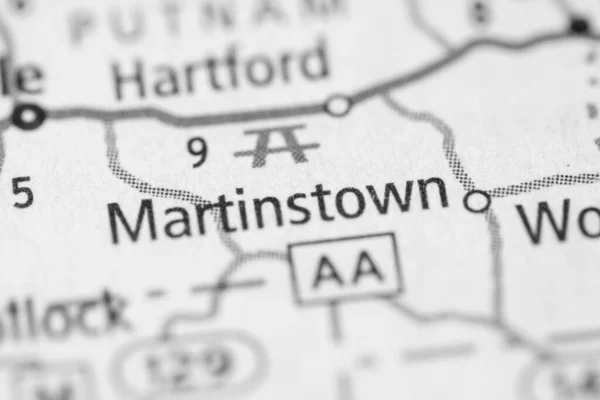 Martinstown Missouri Abd Haritası — Stok fotoğraf