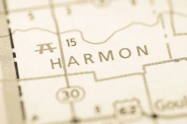 Harmon Oklahoma Stati Uniti Concetto Geografico Close Shot — Foto Stock