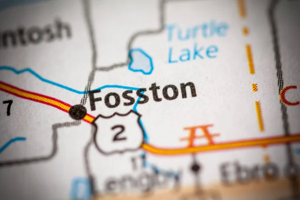 福斯顿明尼苏达州美国地图 — 图库照片