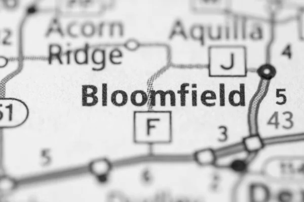 Bloomfield Missouri Mappa Degli Stati Uniti — Foto Stock