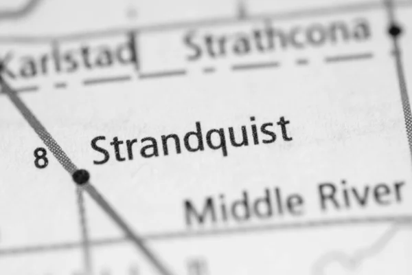 Strandquist Minnesota Usa Karta — Stockfoto