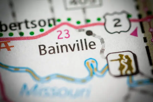 Bainville Montana Usa Karta — Stockfoto