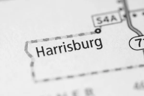 Harrisburg Nebraska Usa Karta — Stockfoto