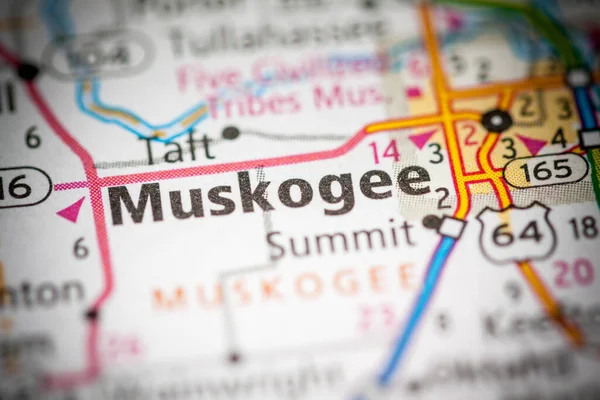 Muskogee Оклахома Сша Географічна Концепція — стокове фото