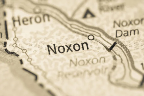 Νόξον Μοντάνα Χάρτης Ηπα — Φωτογραφία Αρχείου