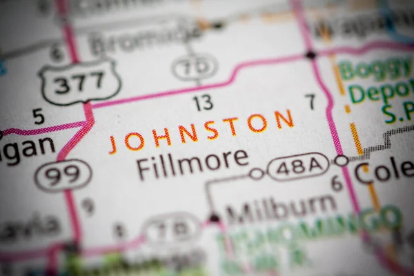 Johnston Oklahoma Eua Conceito Geográfico Close Shot — Fotografia de Stock