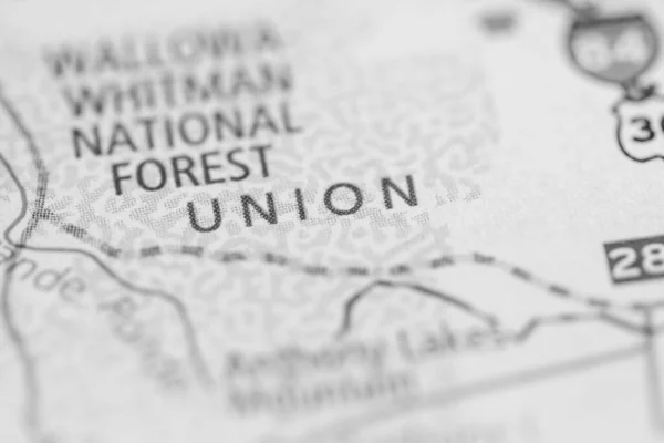 Unionen Oregon Här Usa Karta — Stockfoto