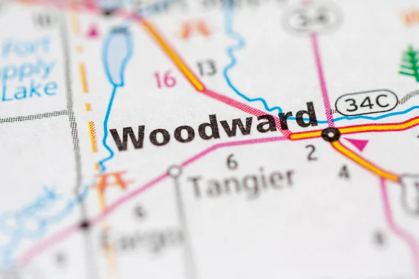 Woodward Oklahoma Stany Zjednoczone Pojęcie Geograficzne Strzał Bliska — Zdjęcie stockowe