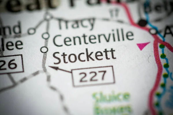 Stockett Montana Mapa Usa — Foto de Stock