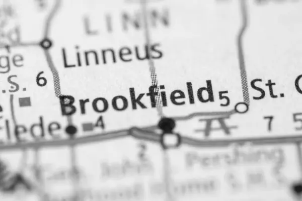 Brookfield Misuri Mapa Usa — Foto de Stock