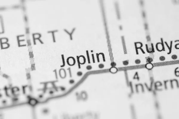 Τζόπλιν Μοντάνα Χάρτης Ηπα — Φωτογραφία Αρχείου