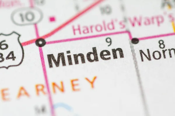 Minden Nebraska Estados Unidos Concepto Geográfico Primer Plano — Foto de Stock