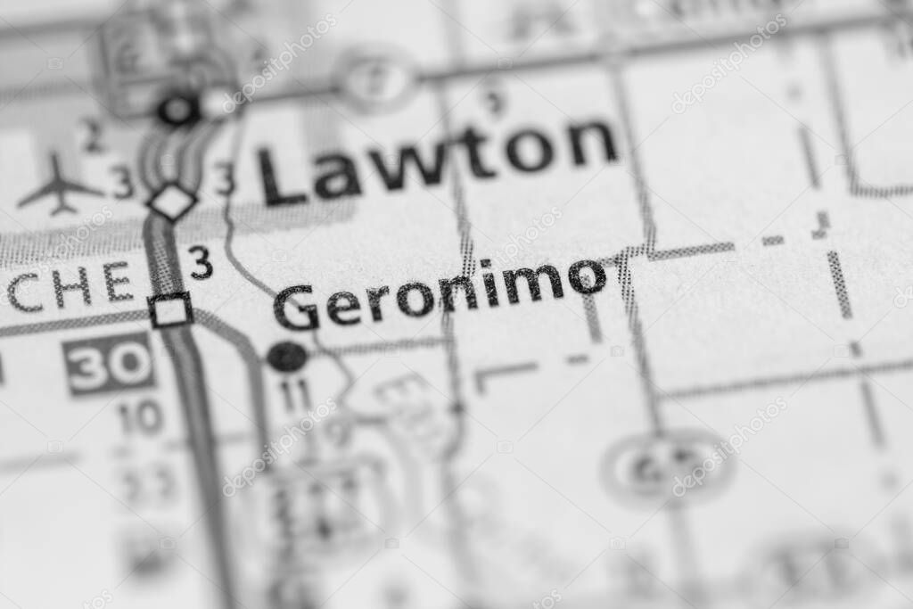 Geronimo. Oklahoma. USA. Geographic concept close up shot