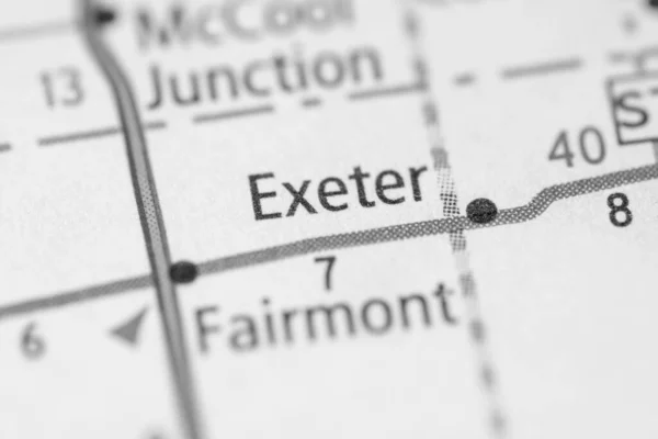 Exeter Nebraska Mapa Usa — Foto de Stock