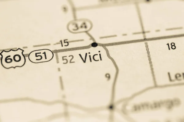 Vici Oklahoma Usa Geographic Concept Close Shot — Stock Photo, Image