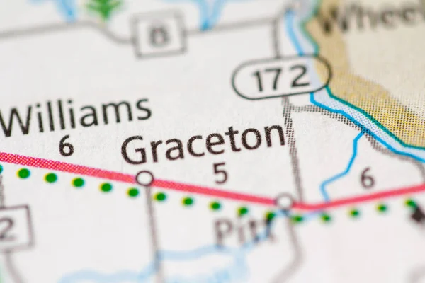 Graceton Minnesota Usa Karta — Stockfoto