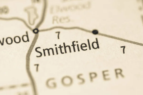 Smithfield Nebraska Usa Karta — Stockfoto