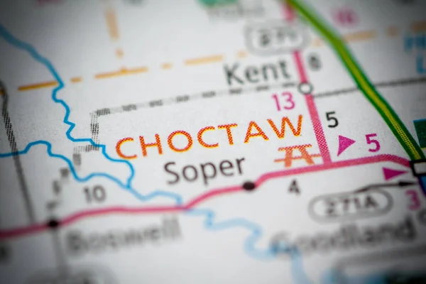 Choctaw Oklahoma Usa Geographic Concept Close Shot — Stock Photo, Image
