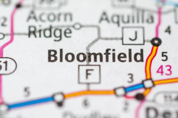 Bloomfield Missouri Mappa Degli Stati Uniti — Foto Stock