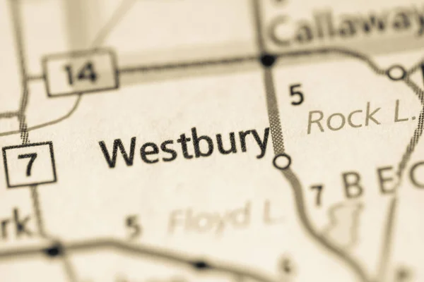 Westbury Minnesota Eua Mapa — Fotografia de Stock