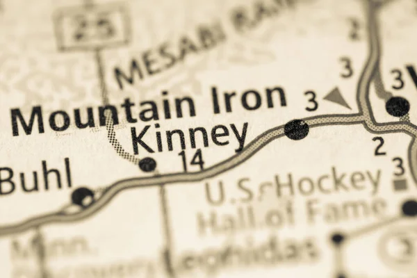 Kinney Minnesota Eua Mapa — Fotografia de Stock