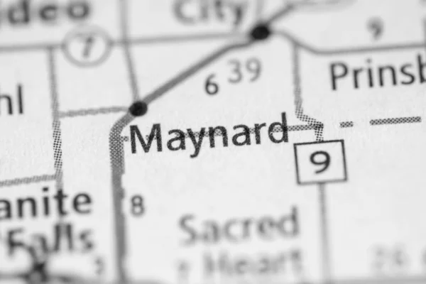 Maynard Minnesota Eua Mapa — Fotografia de Stock