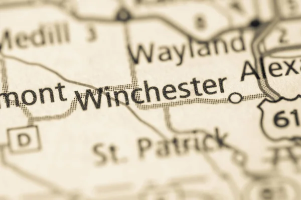 Winchester Missouri Carte Des Usa — Photo