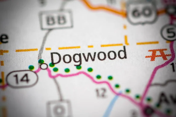 Dogwoodban Missouriban Amerikai Térkép — Stock Fotó
