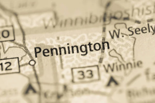 Pennington Minnesota Abd Haritası — Stok fotoğraf