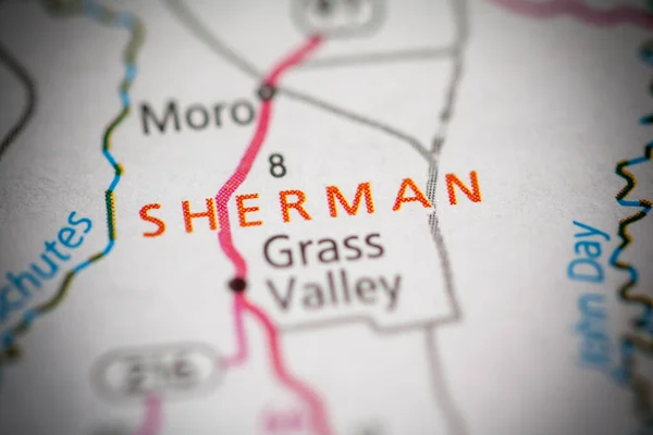 Sherman Oregon Stati Uniti Concetto Geografico Close Shot — Foto Stock