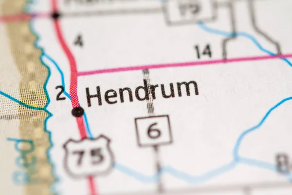Hendrum Minnesota Carte Des Usa — Photo