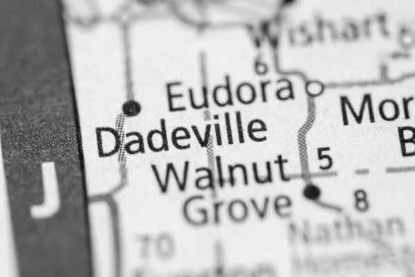 Dadeville 密苏里美国地图 — 图库照片