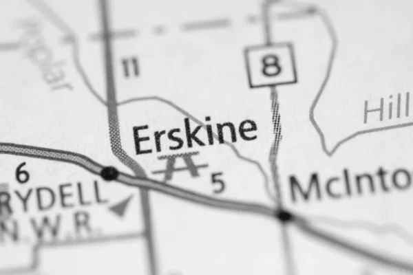 Eskine Minnesota Abd Haritası — Stok fotoğraf