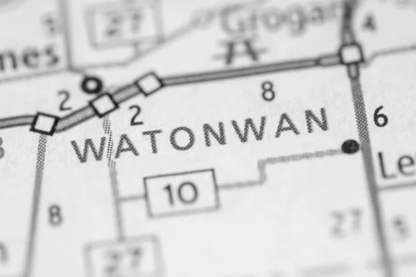 Watonwan Minnesota Eua Mapa — Fotografia de Stock