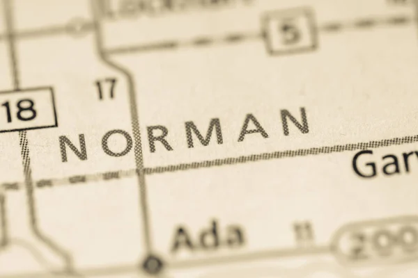 Норман Міннесота Карта Сша — стокове фото