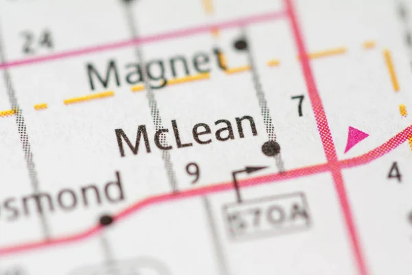 Ben Mclean Nebraska Kaart Verenigde Staten — Stockfoto
