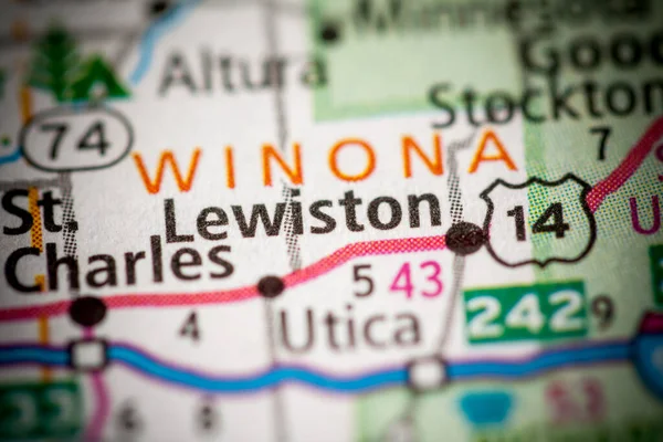 Close Mapa Minnesota Estados Unidos — Fotografia de Stock