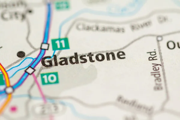 Gladstone Oregon Mappa Degli Stati Uniti — Foto Stock