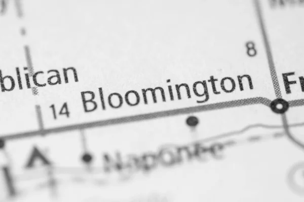 Bloomington Nebraska Stati Uniti Concetto Geografico Close Shot — Foto Stock