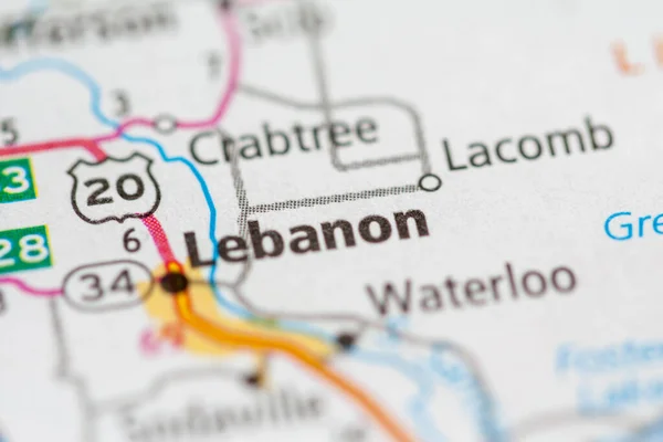 黎巴嫩 俄勒冈州美国 地理概念近距离拍摄 — 图库照片