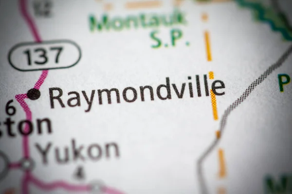 Raymondville Missouri Abd Haritası — Stok fotoğraf