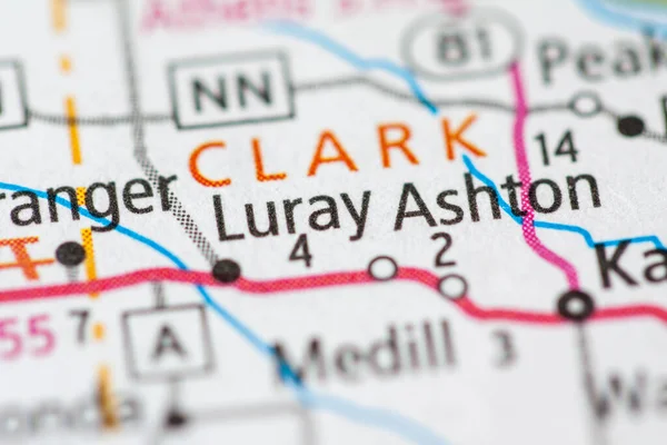 Luray Missouri Abd Haritası — Stok fotoğraf
