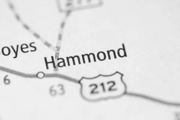 Χάμοντ Μοντάνα Χάρτης Ηπα — Φωτογραφία Αρχείου